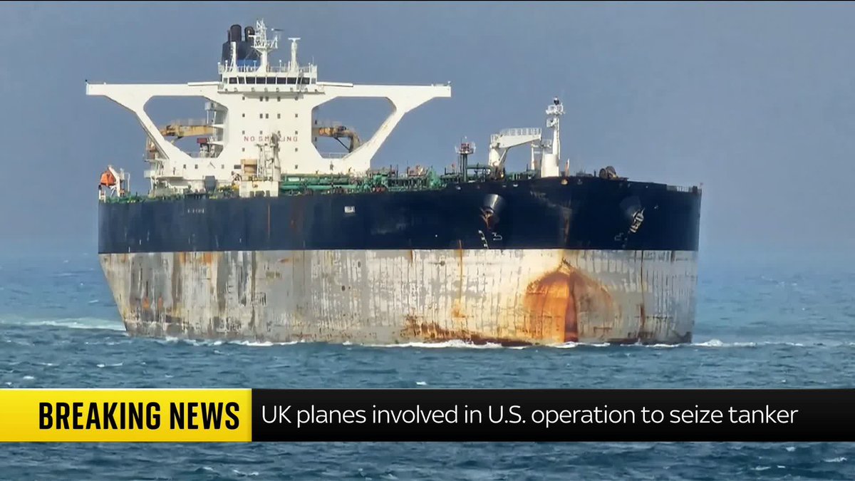 BREAKING: The Ministry of Defence has just confirmed that British troops provided support for the seizure of the Marinera, or Bella 1, today. Latest: 📺 Sky 501 and YouTube