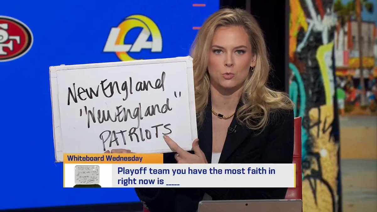 "The Patriots have been the most consistent team all season long." Jamie Erdahl has more faith in the Patriots than any other team in the playoffs 👀