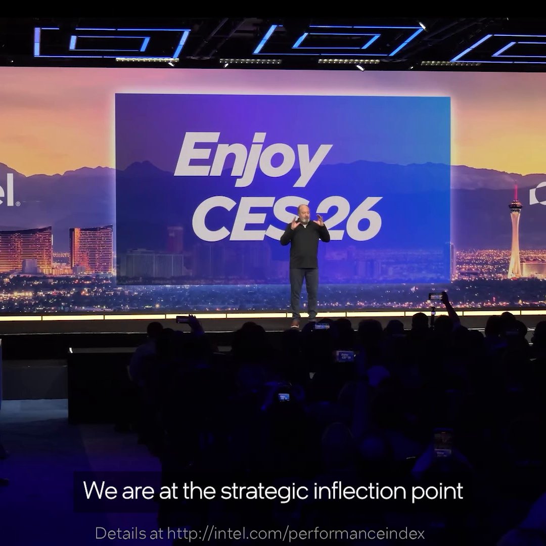 #IntelCoreUltra Series 3 has arrived with great battery life and better performance across all workloads. Watch the announcement at #CES2026 -