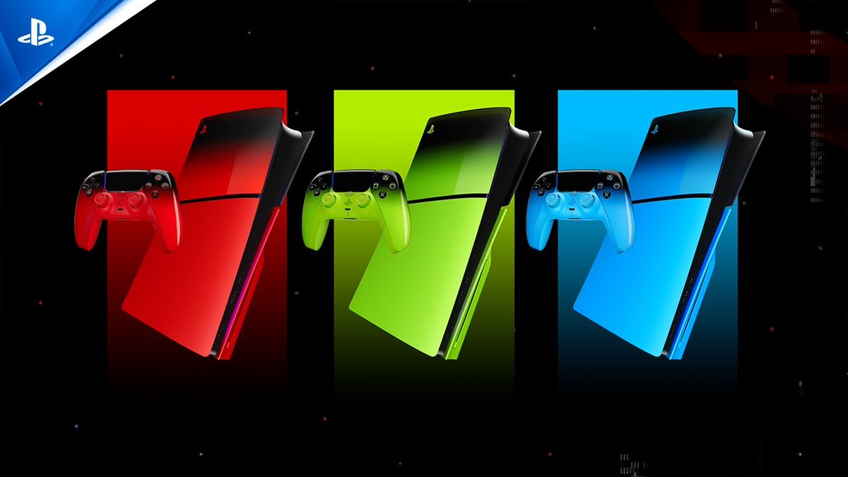 Sube el volumen con la colección Hyperpop. Descubre los nuevos mandos DualSense y cubiertas para PS5 inspiradas en el vibrante destello del neón: 🔴Techno Red 🟢Remix Green 🔵Rhythm Blue Disponibles el 12/03. Las reservas comienzan el 16/01. Info: