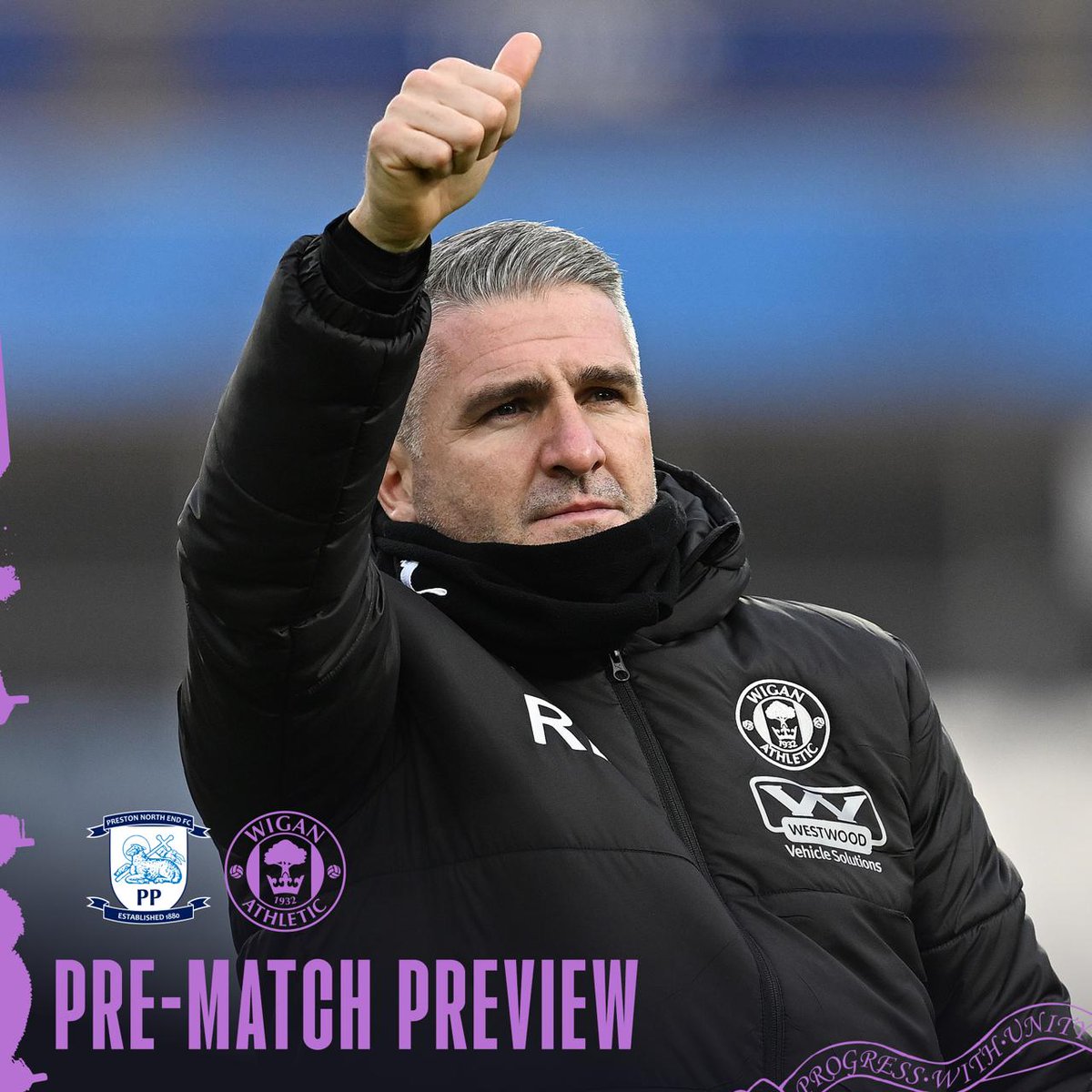 🗣️ "We're going to go there and give our all for our supporters!" 💪 Ryan Lowe previews Friday's Emirates FA Cup tie against Preston North End. 👇 #wafc 🟣⚫️