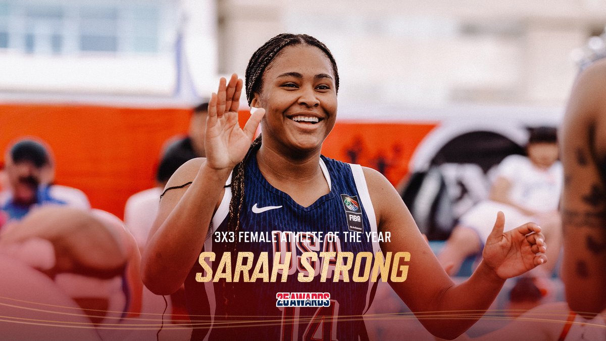 A half court superstar in the making! ⭐️ Sarah Strong is the 2025 USA Basketball 3x3 Female Athlete of the Year!