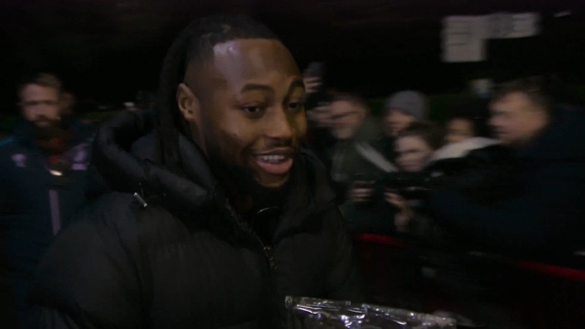 Antoine Semenyo arriving at what could be his final game for Bournemouth as they take on Tottenham Hotspur 👀
