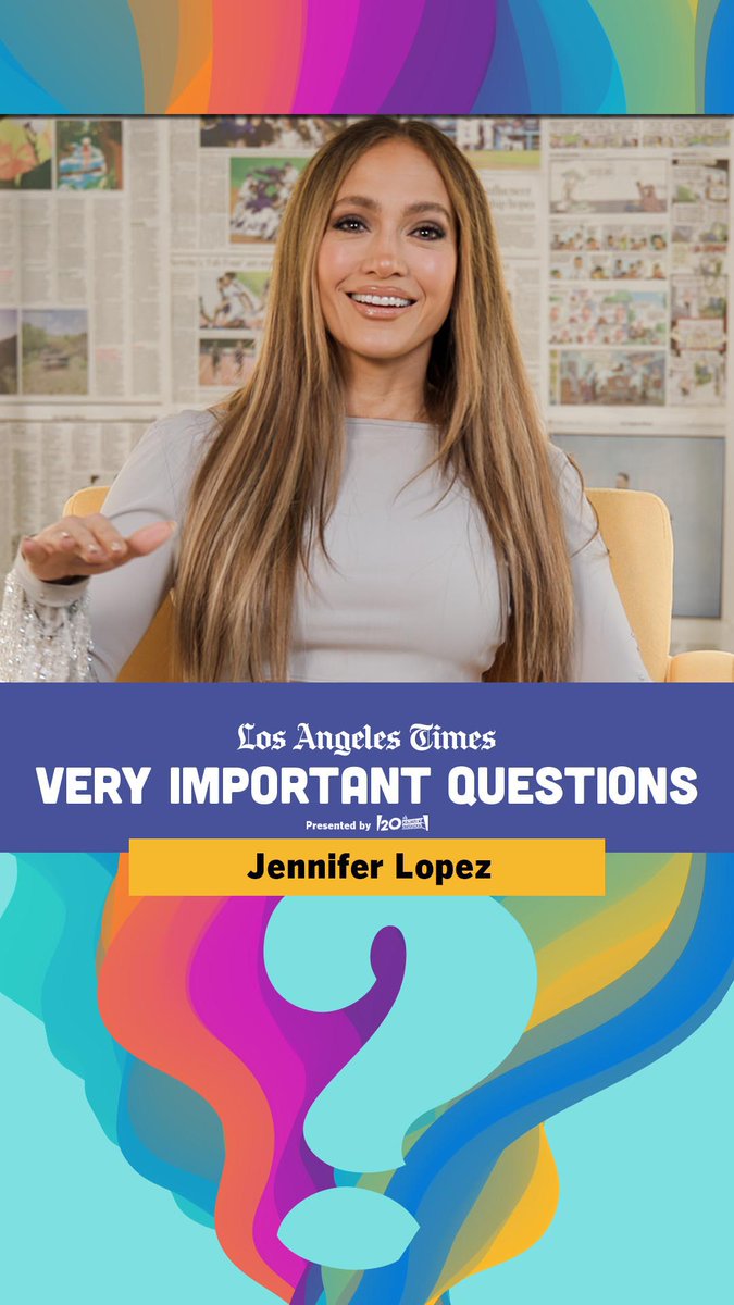 “Kiss of the Spider Woman” star @jlo wanted to become an entertainer because of “West Side Story,” but when she needs an escape, she turns to this very romantic flick. Find out what it is in the latest installment of Very Important Questions.