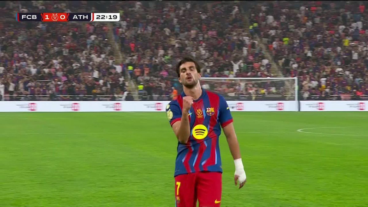 FERRAN TORRES PUTS BARCA AHEAD IN THE SPANISH SUPERCOPA SEMIFINAL! 📺 ESPN2