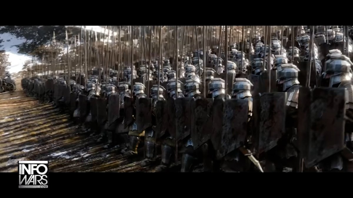 The Old Globalist System Has Fallen!!! Now, There Is A Power Vacuum With Major Nations Of The World Trying To Establish The New Political Landscape Alex Jones Breaks Down How The Battle Of The Five Armies From "The Hobbit" Is Exactly What's Taking Place: "But Instead Of Five Armies, It's The Chicoms, The Russians, The America First Trump People, The British Empire Playing Both Sides Of EU & US, Islam, And Christians Standing Up For What's Right!"