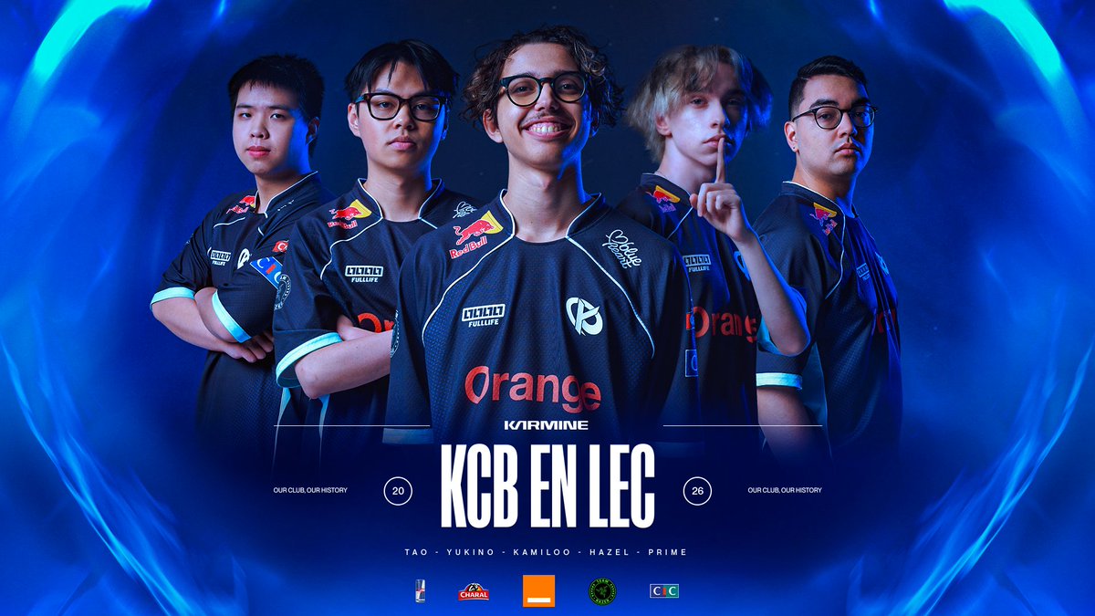L'équipe prête à chambouler l'équilibre des univers. Notre équipe Karmine Corp Blue pour la saison 2026 : 🇮🇹🇨🇳tao 🇺🇸yukino 🇫🇷Kamiloo 🇷🇴Hazel 🇫🇷Captain Prime 🇫🇷Blidzy (HC) 🇫🇷Benjamin "Fara" (AC) 🇫🇷KC Xenesis (Head of data) Présenté par Orange France