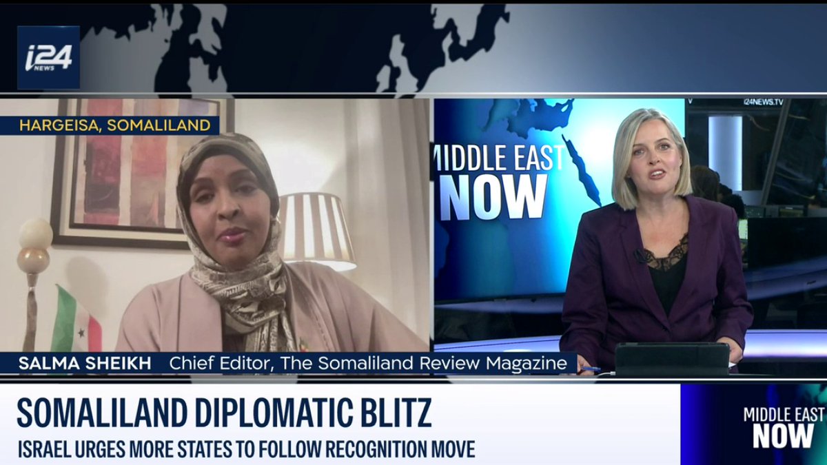 'For 34 years the world was not paying much attention to the Republic of Somaliland, but it's never too late, and now we hope other countries will follow suit' Salma Sheikh on #MiddleEastNow with Laura Cellier