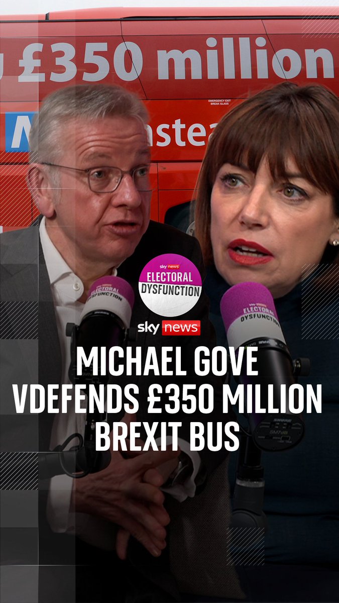 Michael Gove defends the £350 million NHS Brexit bus 2026 marks 10 years since the Brexit referendum. One of the key players in the Leave campaign sat down with Sky’s Beth Rigby to look back and how it all unfolded Listen now 🔗