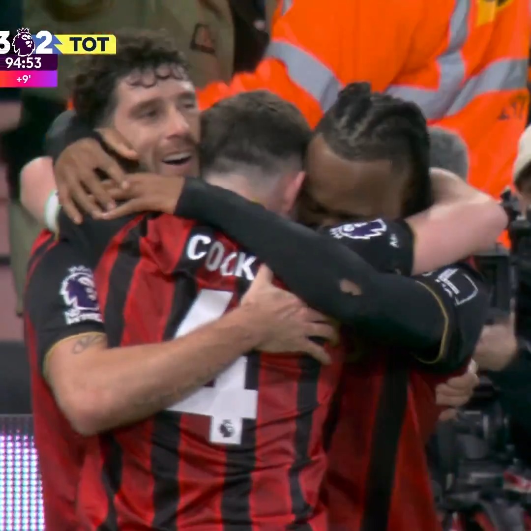 IT JUST HAD TO BE HIM. ANTOINE SEMENYO SCORES A STUNNING WINNER IN WHAT MIGHT BE HIS FINAL GAME FOR BOURNEMOUTH.