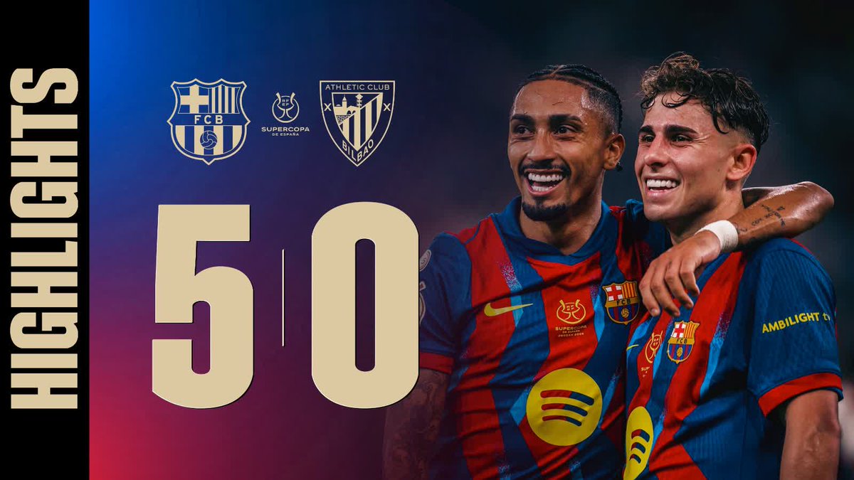 FC Barcelona 5️⃣-0️⃣ Athletic Club