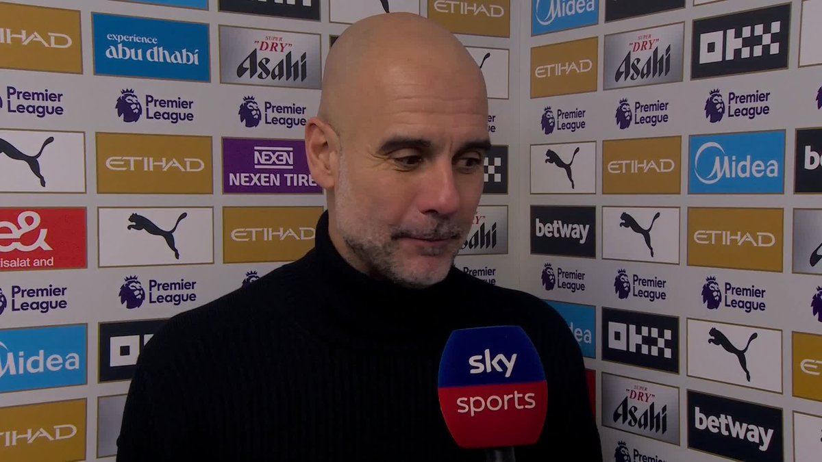 "The result is what it is... we didn't score, that's all." Pep Guardiola reacts to dropping more points at home against Brighton 😬