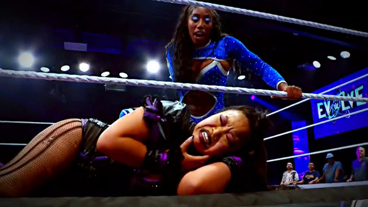 It's personal. 👊 Chantelwwe and Wendy Choo battle it out in a No Disqualification Match TONIGHT on #WWEEvolve! Streaming at 8e/5p only on Tubi!