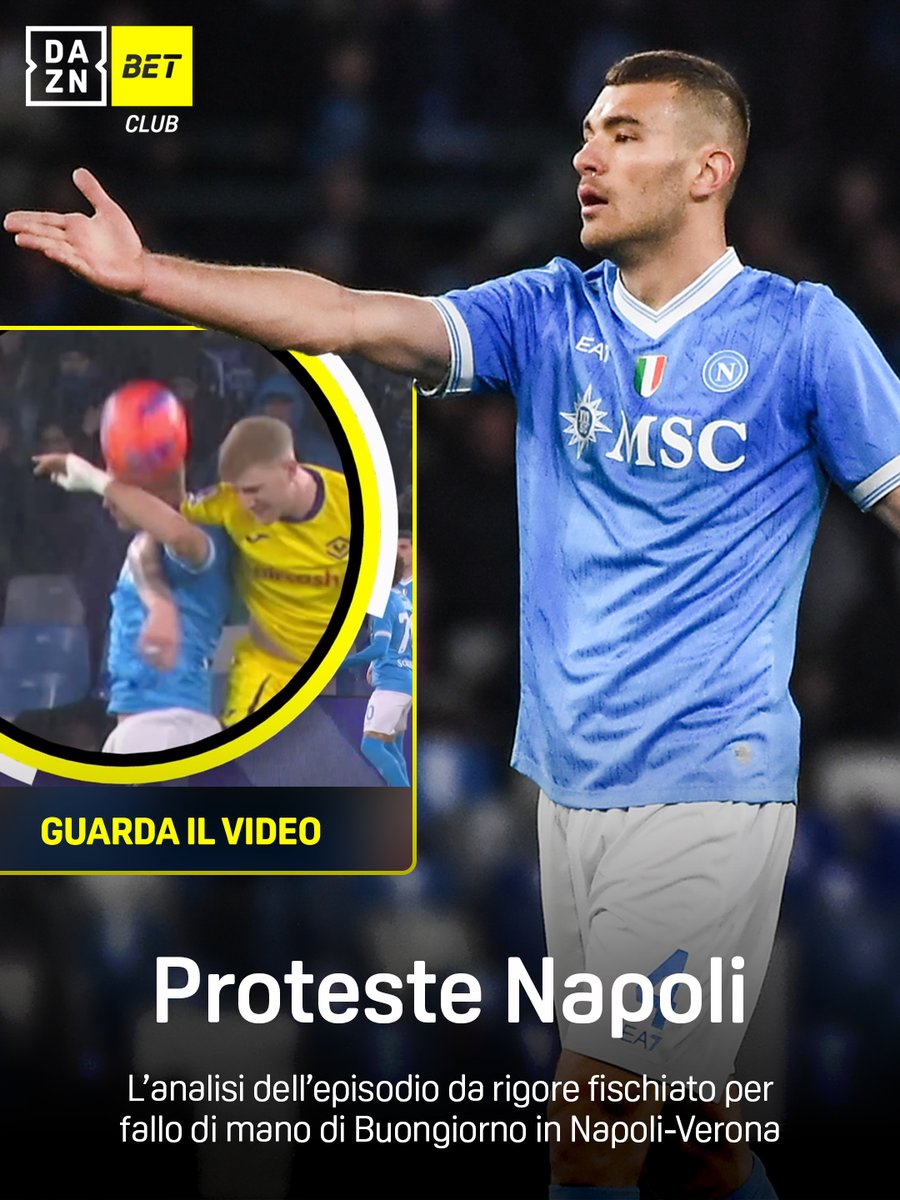 Il fallo di mano da rigore di Buongiorno 🤚⛔ L'analisi del controverso episodio in #NapoliVerona #SerieAEnilive #DAZN