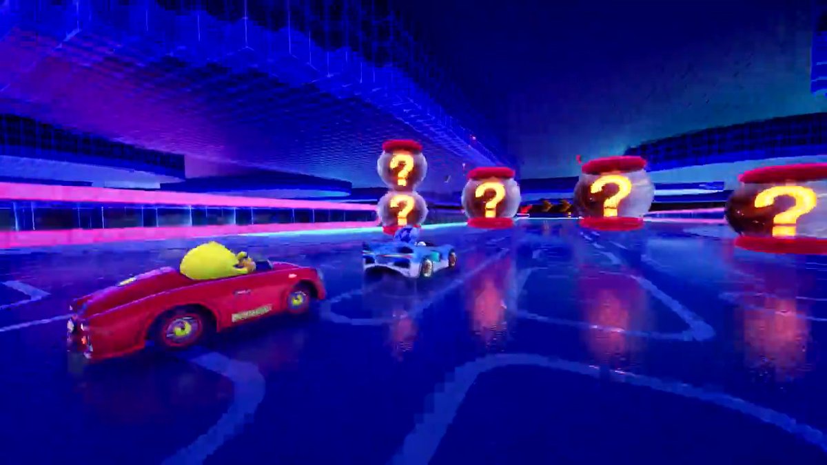 Pac-Man and the ghostly gang speed into Sonic Racing: CrossWorlds today:
