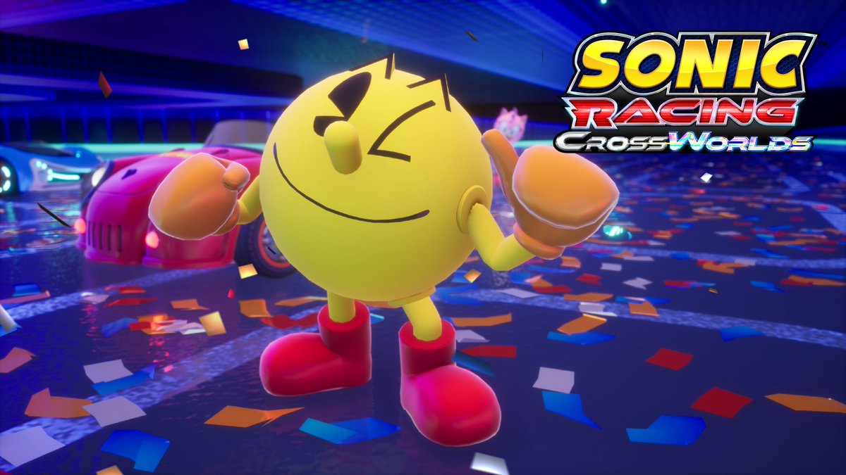 Run, don't Waka Waka! The PAC-MAN Pack is now available! Break out of the Maze with PAC-MAN, Blinky, Pinky, Inky, and Clyde, and get ready for a special PAC-MAN Festival beginning tomorrow! Sonic Racing: CrossWorlds is available now!