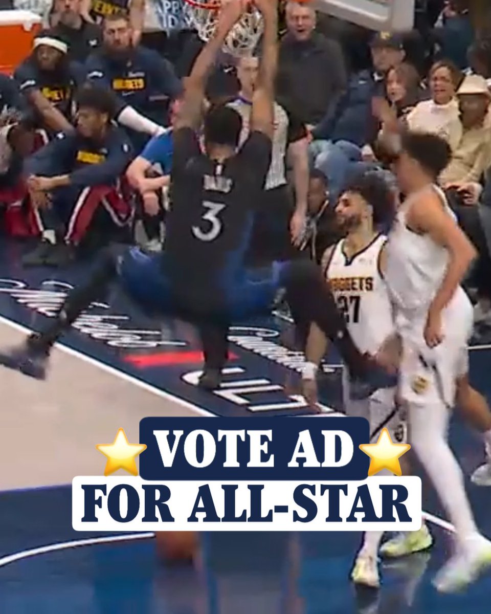 AD belongs on the All-Star stage for the 11TH TIME 🔥 ⭐️ Your vote counts THREE times today ➡️ Modelo USA // #MFFL