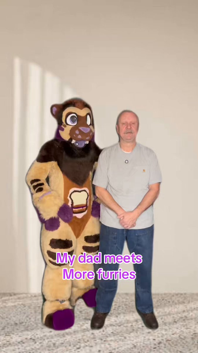 My dad loves meeting furries