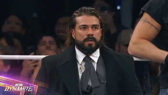 Just as @Boy_Myth_Legend + the @YoungBucks were celebrating their victory, The Invisible Hand Family is showing off their dominance including Jake Doyle + Andrade “El Idolo” The Real Latino Man!! Watch #AEWDynamite LIVE on TBS & HBO Max