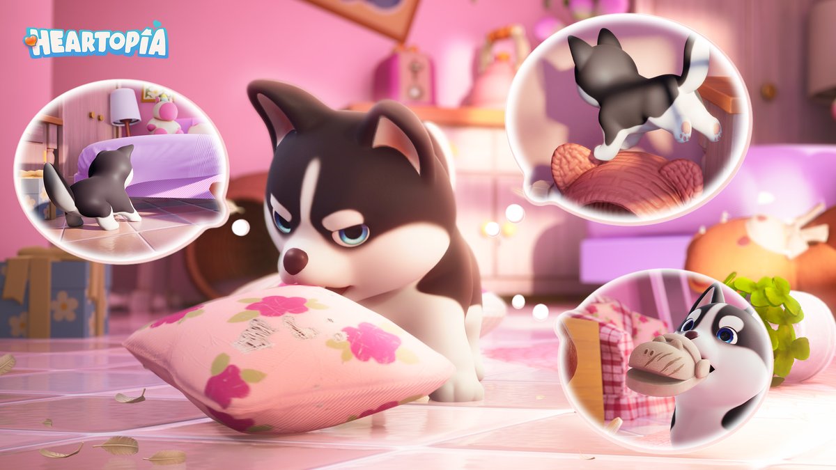 ✨Every adventure needs a paw✨ From the first glance, we're bound to each other for a lifetime. Looking at its tiny noggin, you might know it cannot get your real thoughts. Yet with each other's company, we create the most healing warm moments in life. #heartopia