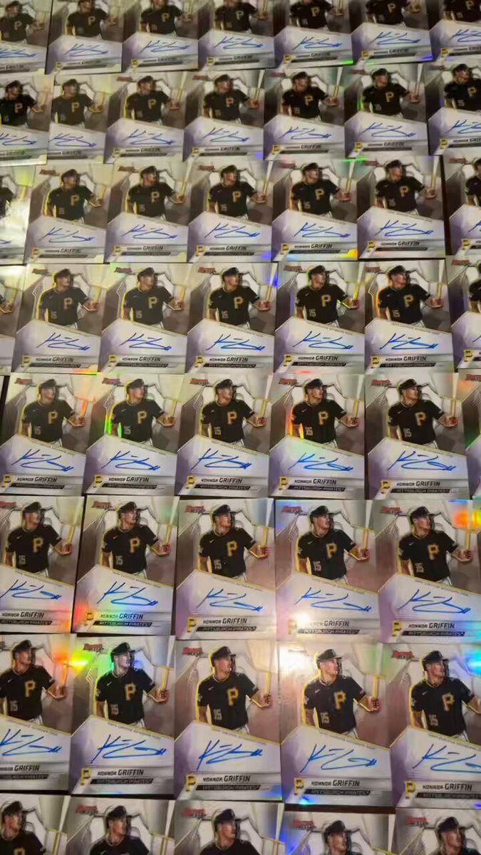 It’s a baseball card night! Konnor Griffin Topps