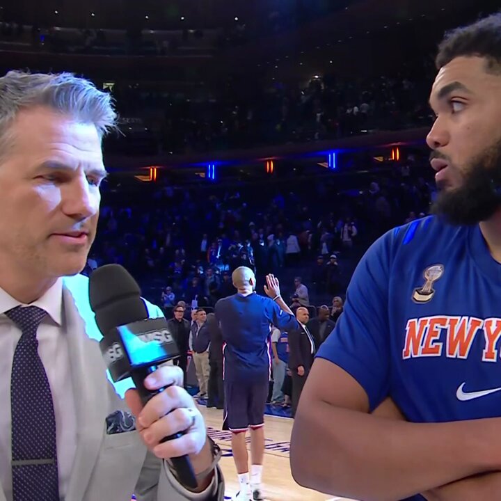 Karl-Anthony Towns on the full team effort in the 123-111 win over the Clippers at The Garden. Alan Hahn | NEW YORK KNICKS | #NewYorkForever