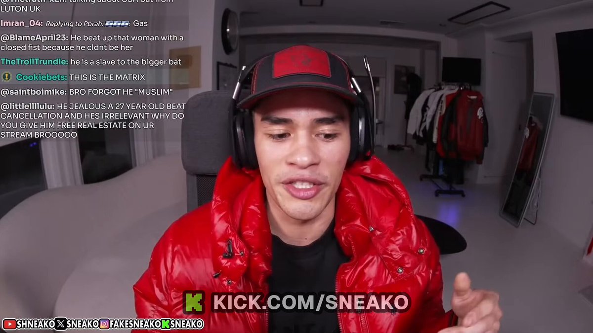 SNEAKO's final message to Andrew Tate... 👀 "You are echoing the slave mind. You have now become the matrix. Are you trying to convince people to reject morality? How is this escaping the matrix Andrew Tate?"