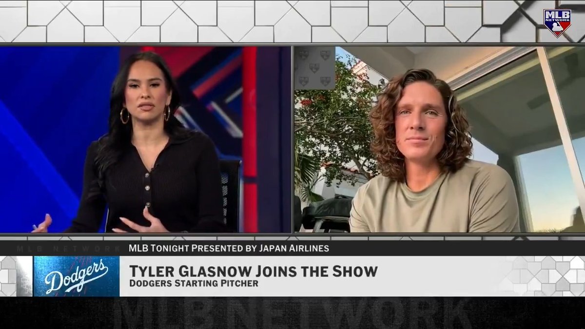 "What you see is what you get." Los Angeles Dodgers starting pitcher Tyler Glasnow shares his perspective as a teammate of Shohei Ohtani and how he balances the unique challenges as a two-way player. #MLBTonight