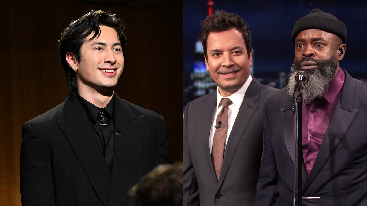 Hudson Williams settles Jimmy &amp; Tariq’s argument about #HeatedRivalry 🏒🔥 #HudsonOnFallon #FallonTonight