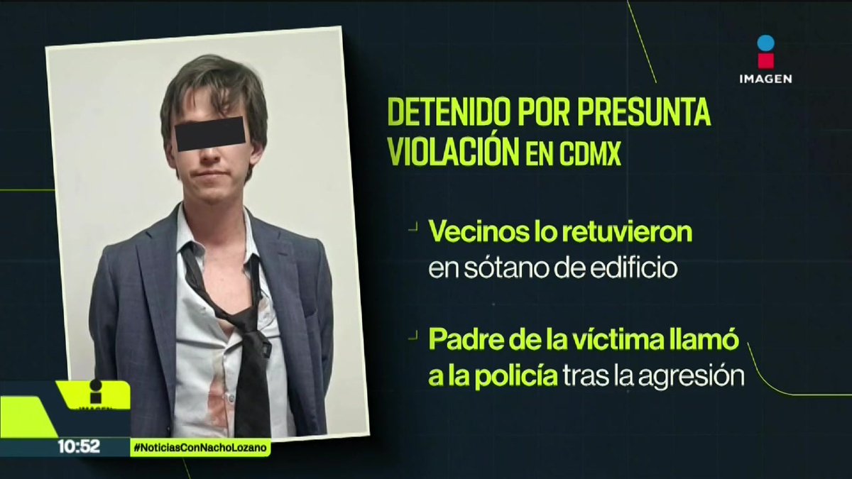 Con ayuda de vecinos, un padre detuvo al presunto violador de su hija de 24 años en el sótano de un condominio en la colonia Del Valle, en #CDMX. La policía lo arrestó al llegar al condominio:
