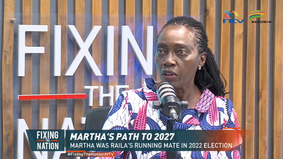Martha Karua: Kenya needs a series of one-term Presidents for the next 4 elections. "We must entrench the culture that leadership is transient and that none of us will ever finish building this country. You do your best during your 5 years and leave it for the next." #FixingTheNationNTV Nation FM Eric Latiff Nomadic Panda 🐼 @OfficialJMbugua