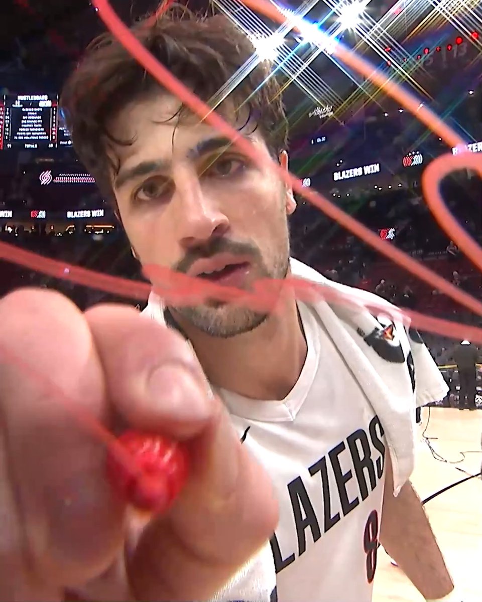 “I love Rip City. It's a home for me” 🫶 Postgame interview with Deni Avdija and Brooke Olzendam brought to you by Brightside Windows
