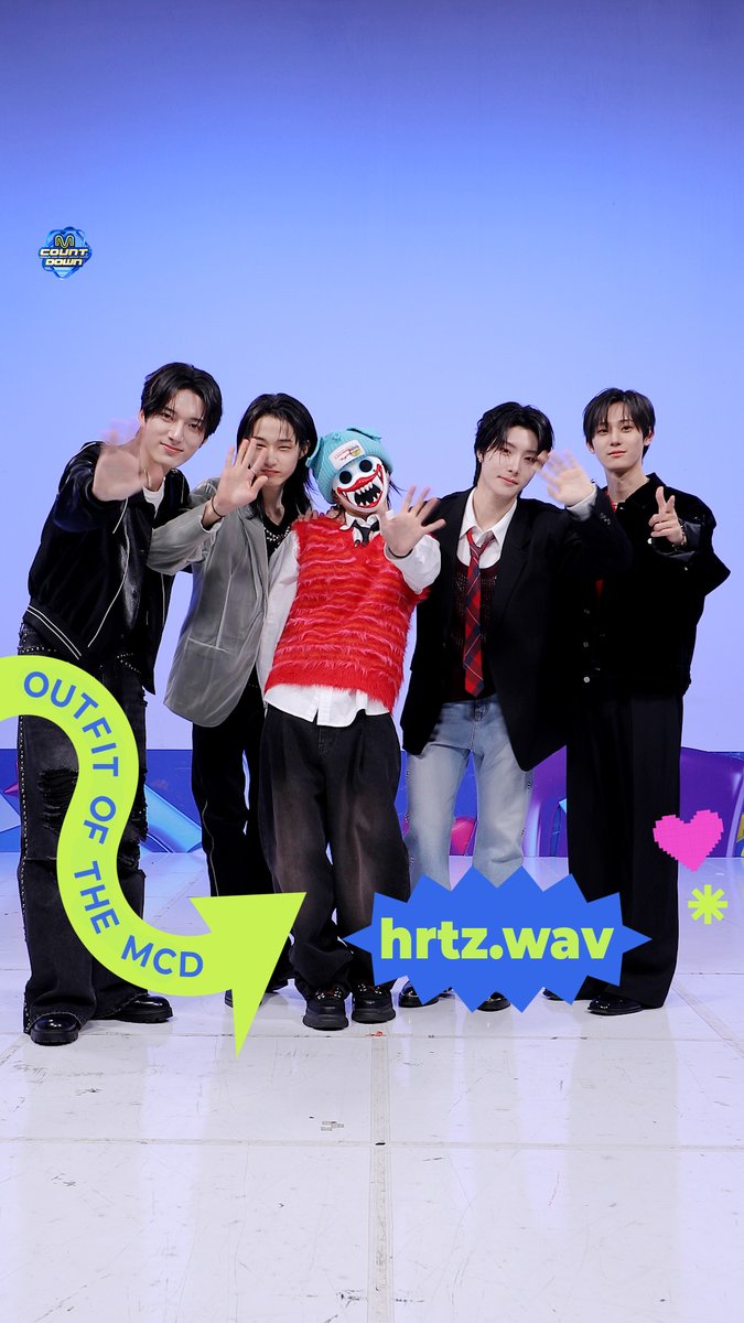 𝟐𝟔𝟎𝟏𝟎𝟖 𝑶𝒖𝒕𝒇𝒊𝒕 𝑶𝒇 𝑻𝒉𝒆 𝑴𝑪𝑫 : 𝑶𝑶𝑻𝑴 with hrtz.wav (하츠웨이브) 잠시 후 저녁 6시! 엠카 본방사수 잊지마세요 🫶 #MCOUNTDOWN #엠카운트다운 #OOTM #hrtzwav