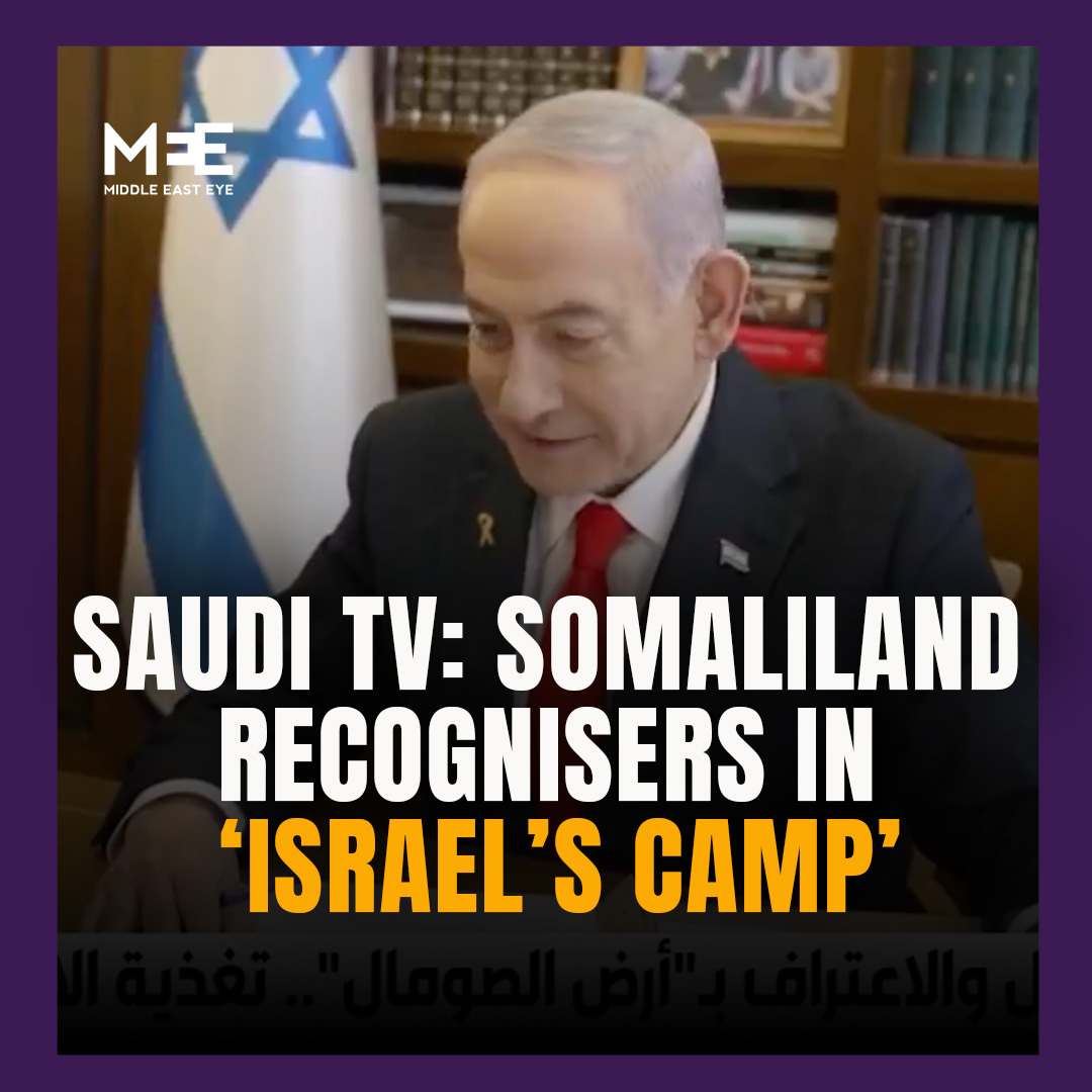 In a report aired on its ‘Al Riyad Here’ show, Saudi channel al-Ekhbariya says any country that recognises Somaliland “will be in the same camp as Israel against laws and Arab and Islamic countries”.