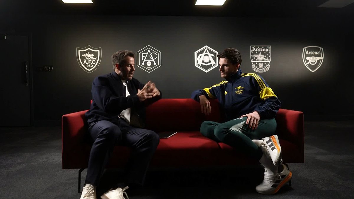 “Things are falling into place” 🧩 Declan Rice says there has been a ‘real good vibe’ at Arsenal since the start of this season!