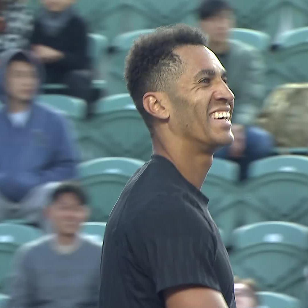 Mmoh with the flow 🔥 Michael Mmoh delivers a solid performance to defeat Khachanov 7-6 7-6! #BOCHKTO2026