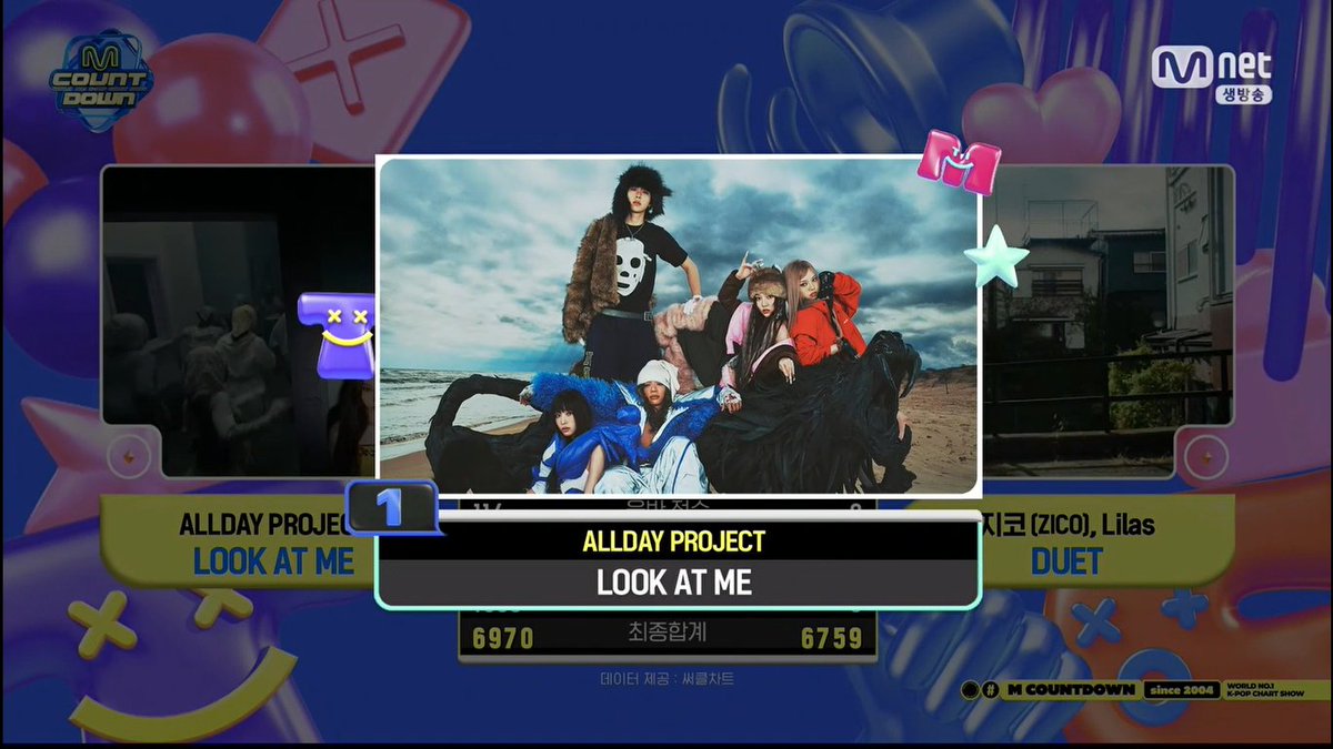 🏆 “LOOK AT ME” by ALLDAY PROJECT grabs its 1st win on this week’s M Countdown — Congratulations! 🥳 #LOOKATME1stWin #ALLDAYPROJECT6thWin #ADP6thWin #ALLDAYPROJECT #ADP #올데이프로젝트 #LOOKATME (260108)