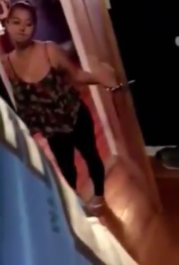 I swear every time I'm smashing this chick her little sister always walks in the room asking stupid ass questions, when we all know she just wants to watch me fuck her sister #voyuer #homemade #amateur #backshots #watching #nsfwtwtًً