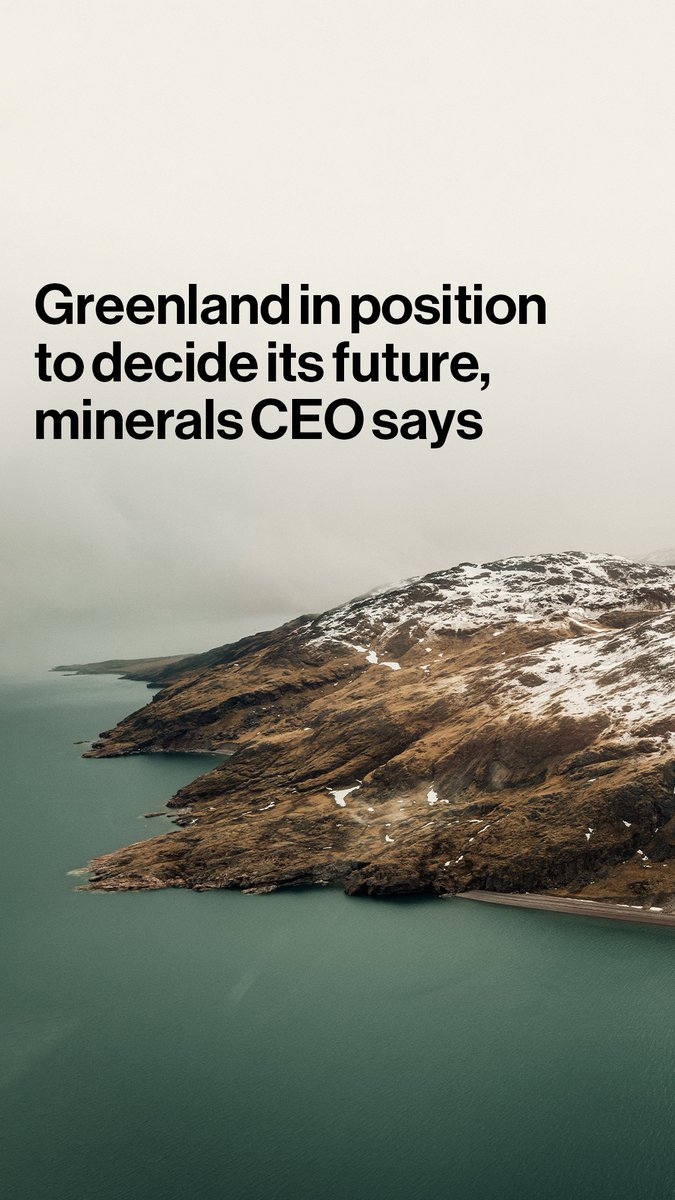 "Greenland is now in the position to decide its future." Eldur Olafsson, CEO of critical minerals firm Amaroq, explains why there's an opportunity in Trump's interest in Greenland