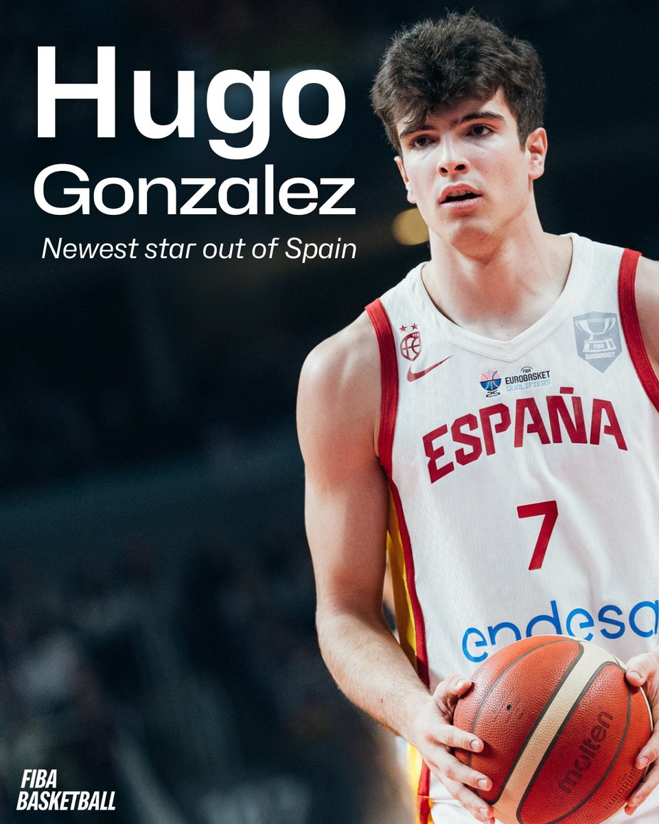 Drafted #28 overall by the Celtics, Hugo Gonzalez is already having an impact for a contender in the NBA. The 19-year-old debuted for Spain's senior team last year during EuroBasket Qualifiers, as well as winning silver medals in FIBA U17 World Cup and FIBA U18 EuroBasket 🔥