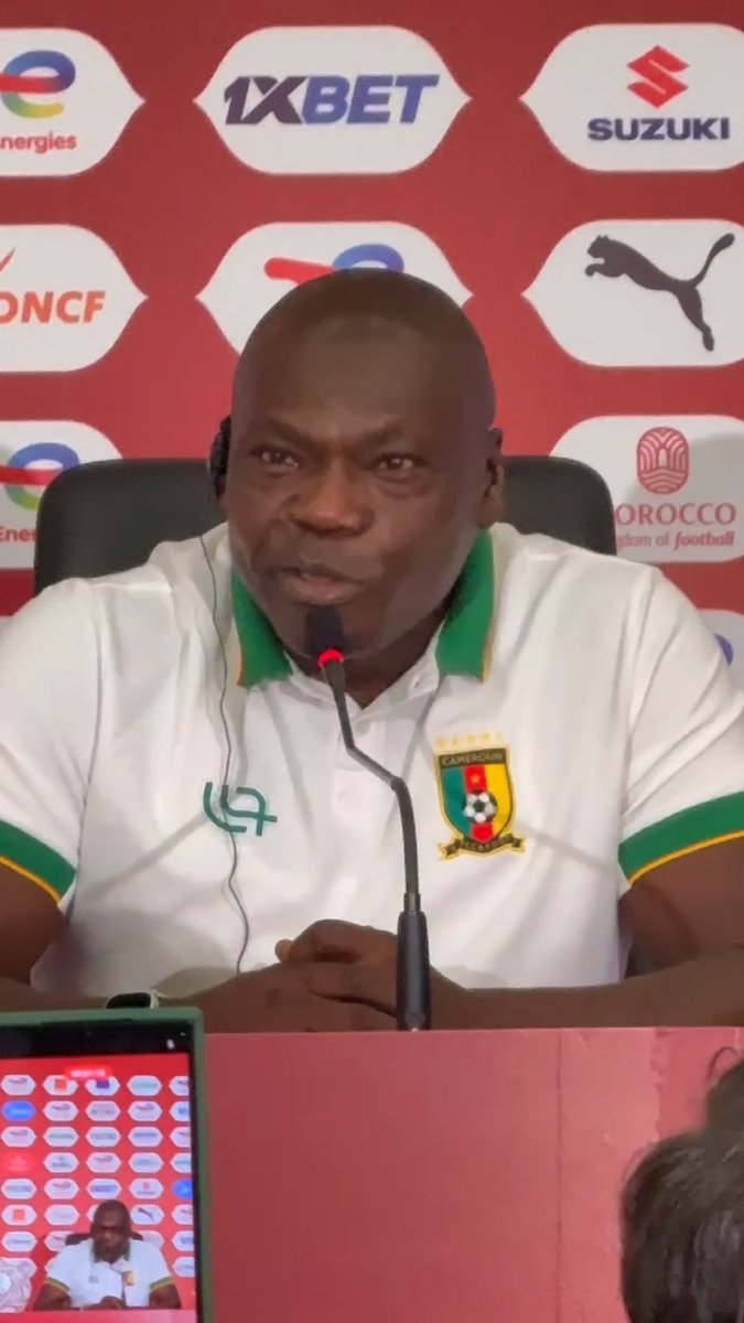 🇨🇲💬 David Pagou : « C’est le Maroc 🇲🇦 qui a les stars. Achraf Hakimi joue au PSG, c’est le meilleur joueur africain ; il n’y a aucun Camerounais à ce niveau. Walid Regragui a disputé une demi-finale du Mondial, on ne compare pas ce qui est incomparable. Nous, on va essayer de les challenger. »