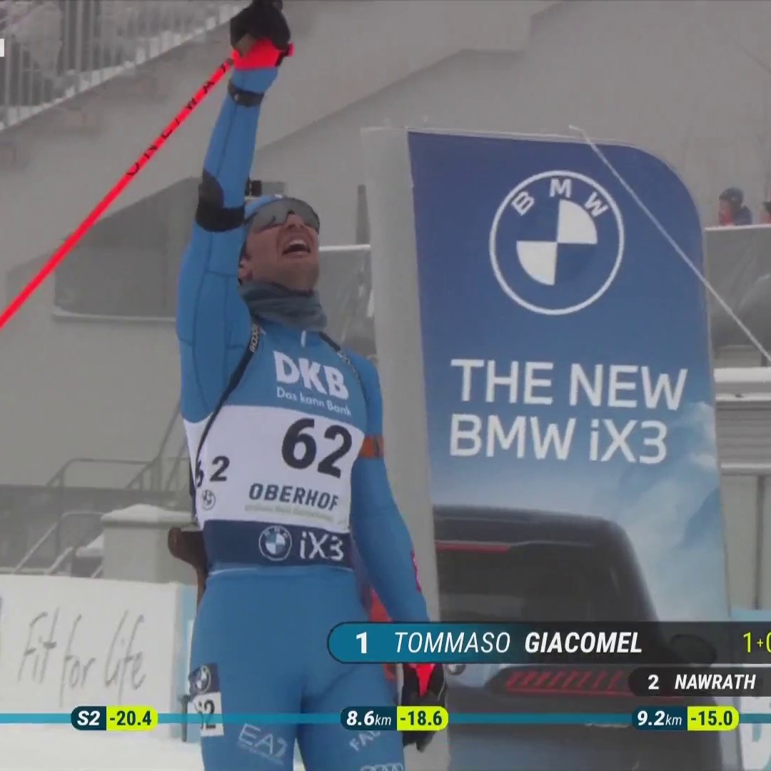 🥺 Quelle image : Tommaso Giacomel remporte le sprint à Oberhof et rend hommage à son grand ami Sivert Bakken
