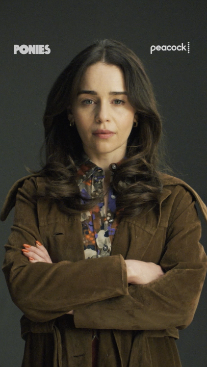 Emilia Clarke stars in ‘PONIES.’ Premiering January 15 on Peacock.