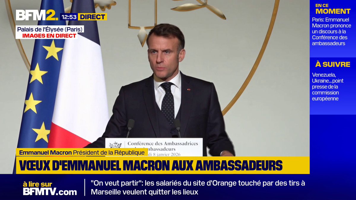 Emmanuel Macron : les États-Unis se "détournent progressivement de certains de ses alliés" et "s'affranchissent de règles internationales qu'ils promouvaient encore récemment" #BFM2