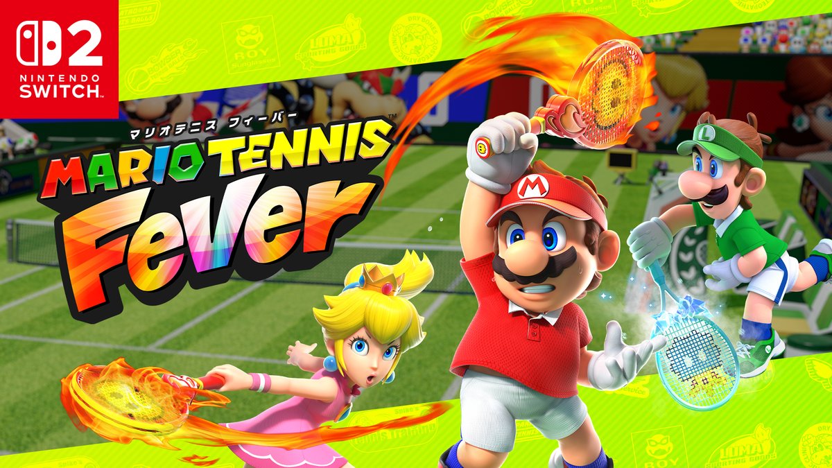 [任天堂HP]Nintendo Switch 2 ソフト『マリオテニス フィーバー』の紹介映像と公式サイトを公開しました。 さまざまな効果の必殺技を放つ30種類の「フィーバーラケット」や、得意なプレーが異なる38体のキャラクターなどを紹介しています。 #マリオテニスフィーバー