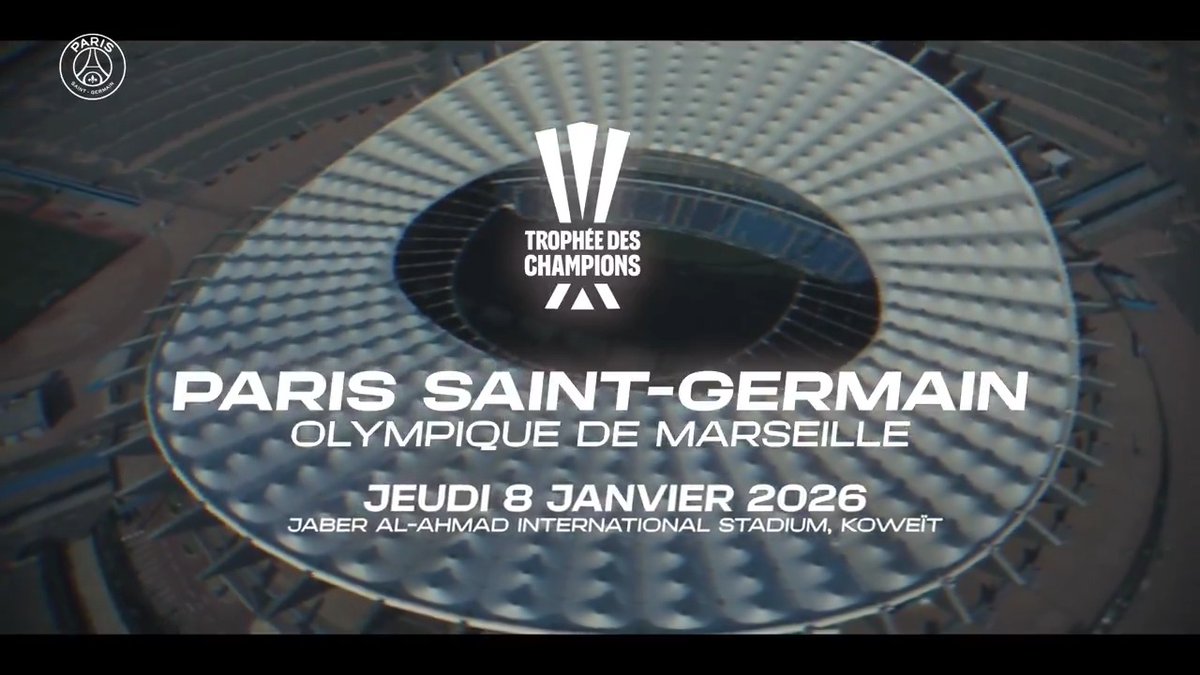 Le compte à rebours est lancé ! ⏱️ #PSGOM I #TrophéeDesChampions