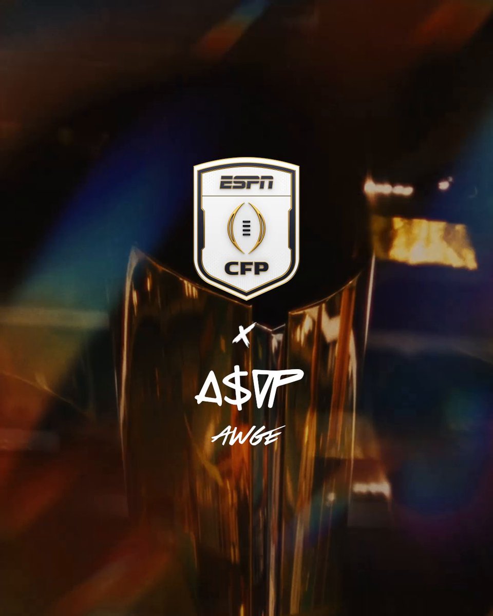 Getting you ready for the CFP semis A$AP ๐ฅ LORD FLACKO JODYE II x AWGE x ESPN