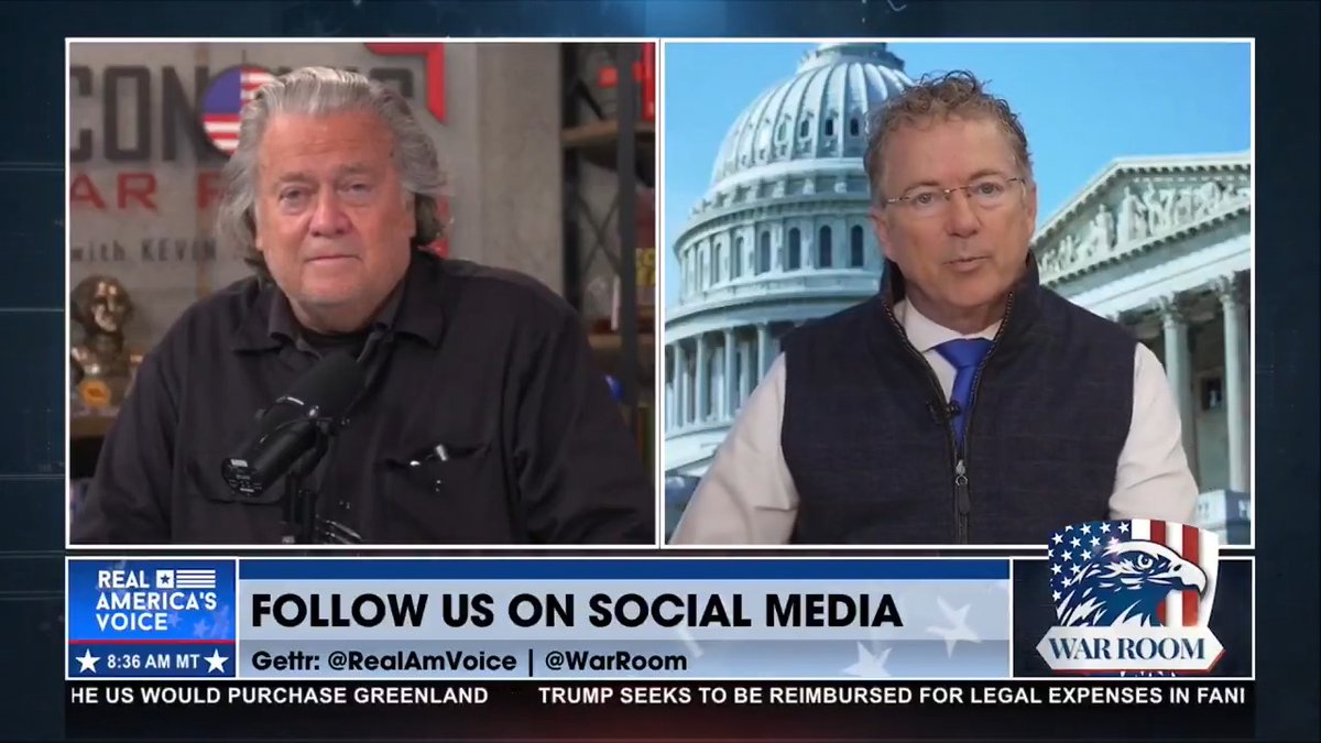 GOP ESTABLISHMENT CONTINUING TO FUND REFUGEE PROGRAMS? “Precisely, the money that the Somalians were stealing in Minnesota is being renewed. Why? Because many of the so-called allies of the President…They are quietly putting back in the refugee money. I think it should be zeroed out.” - Rand Paul Bannon’s WarRoom