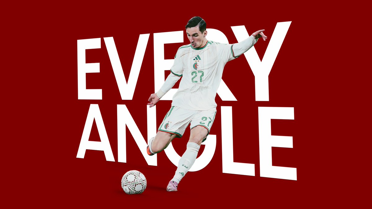 Curved. Clean. Clinical. Adil Boulbina’s finish on repeat. 💫🇩🇿 #TotalEnergiesAFCON2025 | #WePlayDifferent