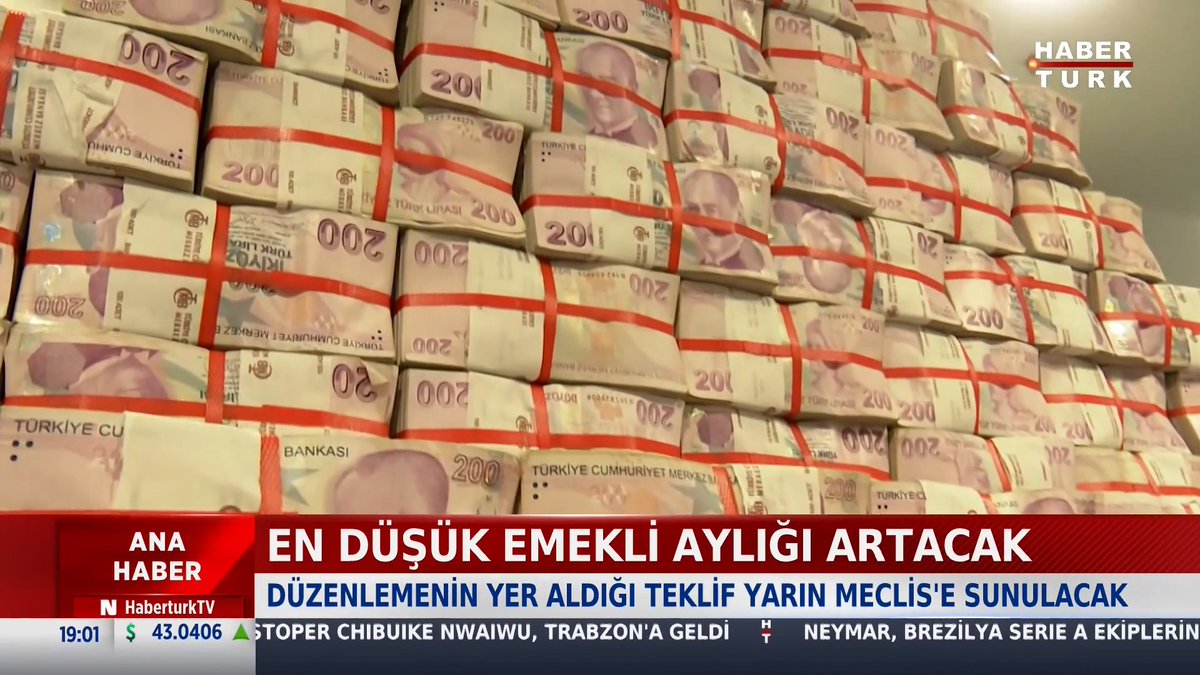 📌En düşük emekli aylığı artacak: Düzenlemenin yer aldığı teklif yarın Meclis'e sunulacak. Aylığın 20 bin liraya tamamlanması hedefleniyor.